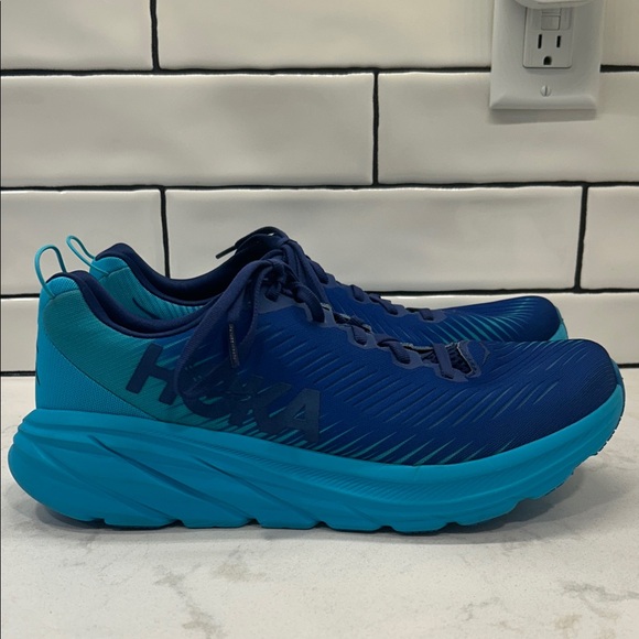 HOKA Men’s Blue Rincon 3 Athletic Running Shoes 10.5 - Picture 5 of 16